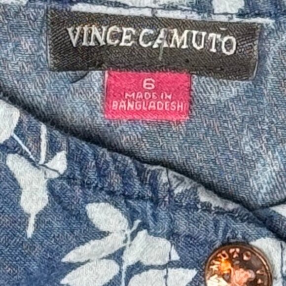 Girls Long Sleeve Floral Dress With Pockets, Full Skirt, Rose Gold Button, SZ 6 - Picture 6 of 14